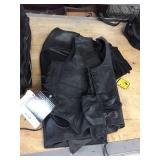 Leather gloves,vests, asst