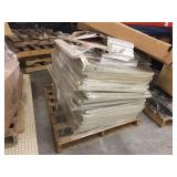 Pallet of metal shelving