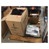 Pallet w/sports bag, helmet bags & asst