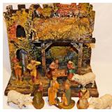 #6 Vintage Creche Display c. 1940s 