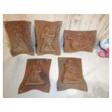 Vintage tin Candy Molds