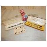 Vintage Pens 14K Chanel #5 and Masonic Bradley Pen