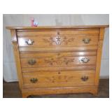 Oak Dresser Butterprint carved front