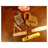 Antique Lock with key and others lot
