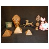Eygptian & Buddist Brass Objects