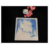 Marblehead art pottery tile
