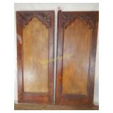 Pair Oak Wardrobe Doors