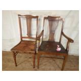 Pair oak Chairs