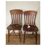 Pair of Oak Chairs