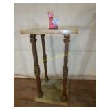 Brass And Onyx Plant Stand