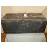 Black Painted Toolbox / Cupboard