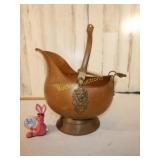 Copper Jardiniere Lion Head