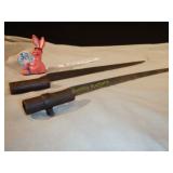 Pair Vintage Military Bayonets