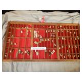 Large Shadowbox Collection of Bullets