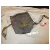 WWI or WWII Army Gas Mask Bag