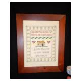 Needlepoint Framed Alphabet