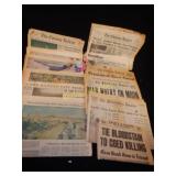 Vintage Newspapers of Historical Events