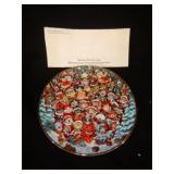 Frankling Mint Santa Claws Christmas Cats Plate
