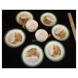 Spode Fox Hunting Dishes