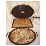 Three Wooden Trays