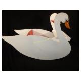 Wooden Swan Rocker Outdoor Decor