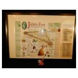 James Fort Informational Poster Framed