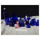 Cobalt Blue Glassware Lot