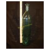 21" High Decor Glass Bottle