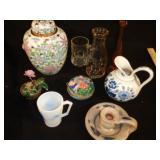 Ginger jar, Flower, Rowe Pottery etc