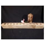 Rustic Tea Light Candle Holder Suet Feeder