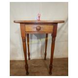 Pine & Maple One Drawer Country Sheraton Stand