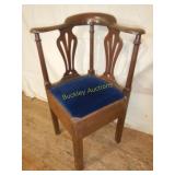 Early Walnut Corner Chair
