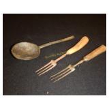 Three Pronged Utensils & Ladle
