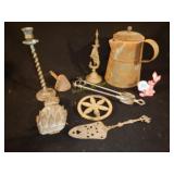 Brass Stovetop Trivet & Brass Pineapple Door