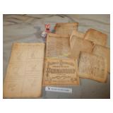 Early Lot of Paper Goods "Rule of Three"