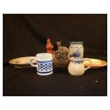 Fox Bowl, Wilmington Crock & Other Pottery