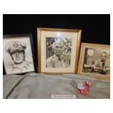 Two Military Signed Pictures & a Photo Print