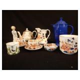 Tea Set with Assorted Pitchers