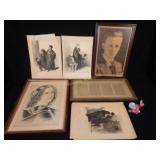 Prints & Frames, Courier & Ives, Charles Lindberg