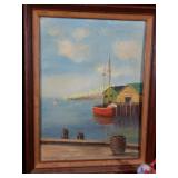 P Atkinson Fishing wharf in Maine