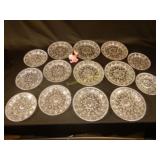 Festoon pattern EAPG glass Plates