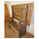 Primtive Pine Bench Table
