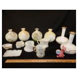 Victorian Milkglass lot