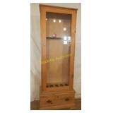 5 Gun Pine Cabinet with Locks & Keys