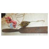 Large Firmer Wood Chisel and Plumb Bob