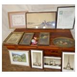 Vintage Art & Photo Lot Framed