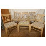 Set of 6 Blond MCM Chairs