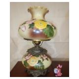 Large GWTW Lamp painted shade