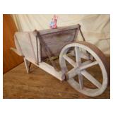 Primitive Wooden Wheelbarrow
