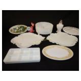 Victorian Milkglass lot